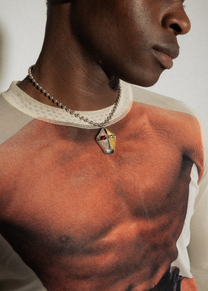 Maison Nwar 925 silver necklace — satin link chain with anti-tarnish finish